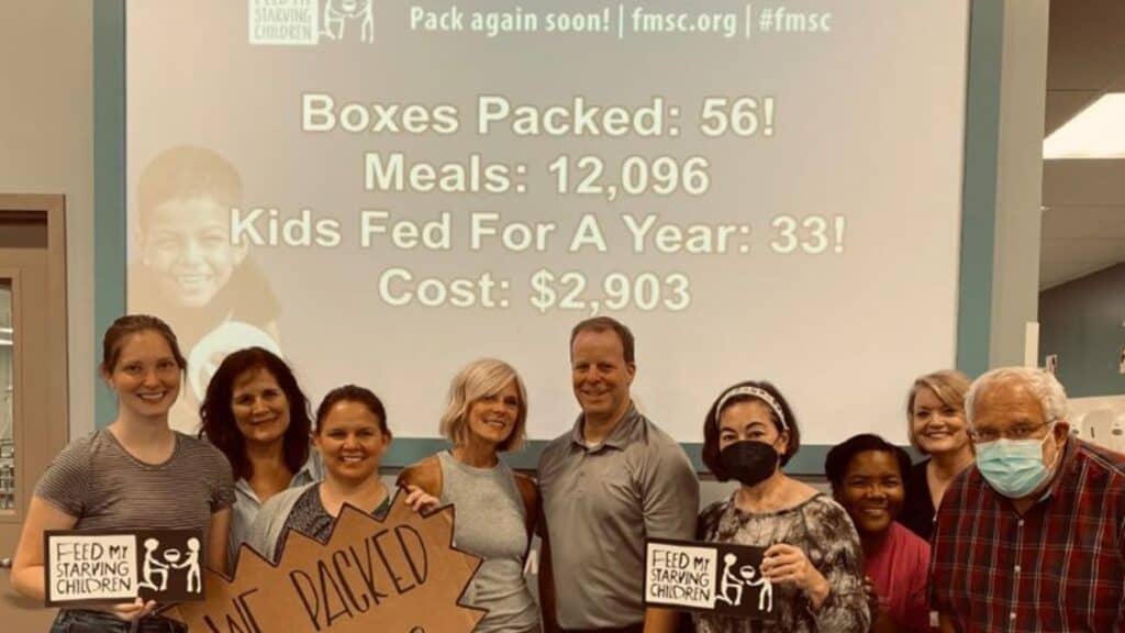 AMC team at feed my starving children